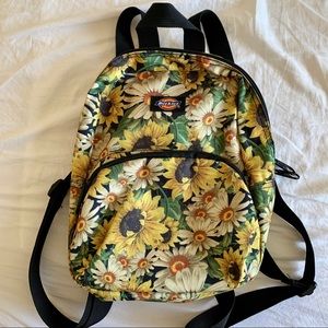 Dickies sunflower daisy mini backpack